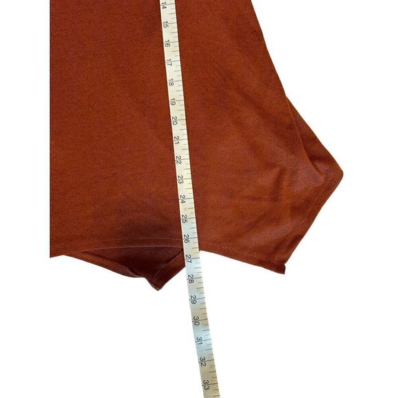 Style & Co Womens Plus Size 3X Rust Tunic Top Removable Fringe Scarf Stretch NEW - Picture 10 of 11